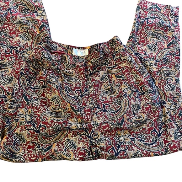 Talbots Red and Blue Jeans with Relaxed Fit - Picture 2 of 4